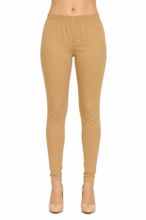 Premium Hosiery Full Length Leggings – Beige RUGOLD-268-10