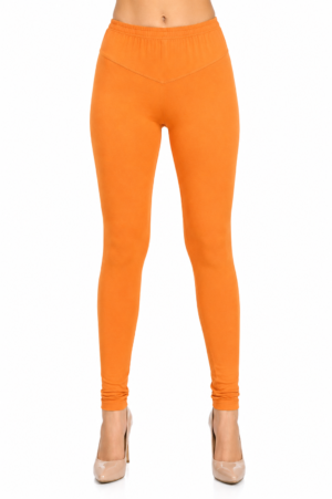 Women’s Light Orange Hosiery Full Length Legging RUGOLD-268-100