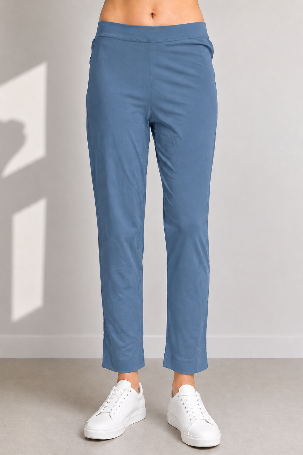 Women's Hosiery Ankle-Length Straight Fit Pant Air Blue RUPANT-268-111