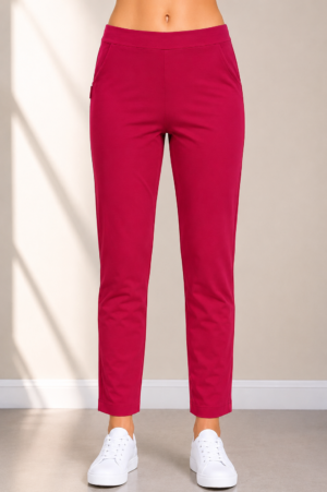 Women's Premium Hosiery Ankle-Length Pant – Fuchsia Pink RUPANT-268-115