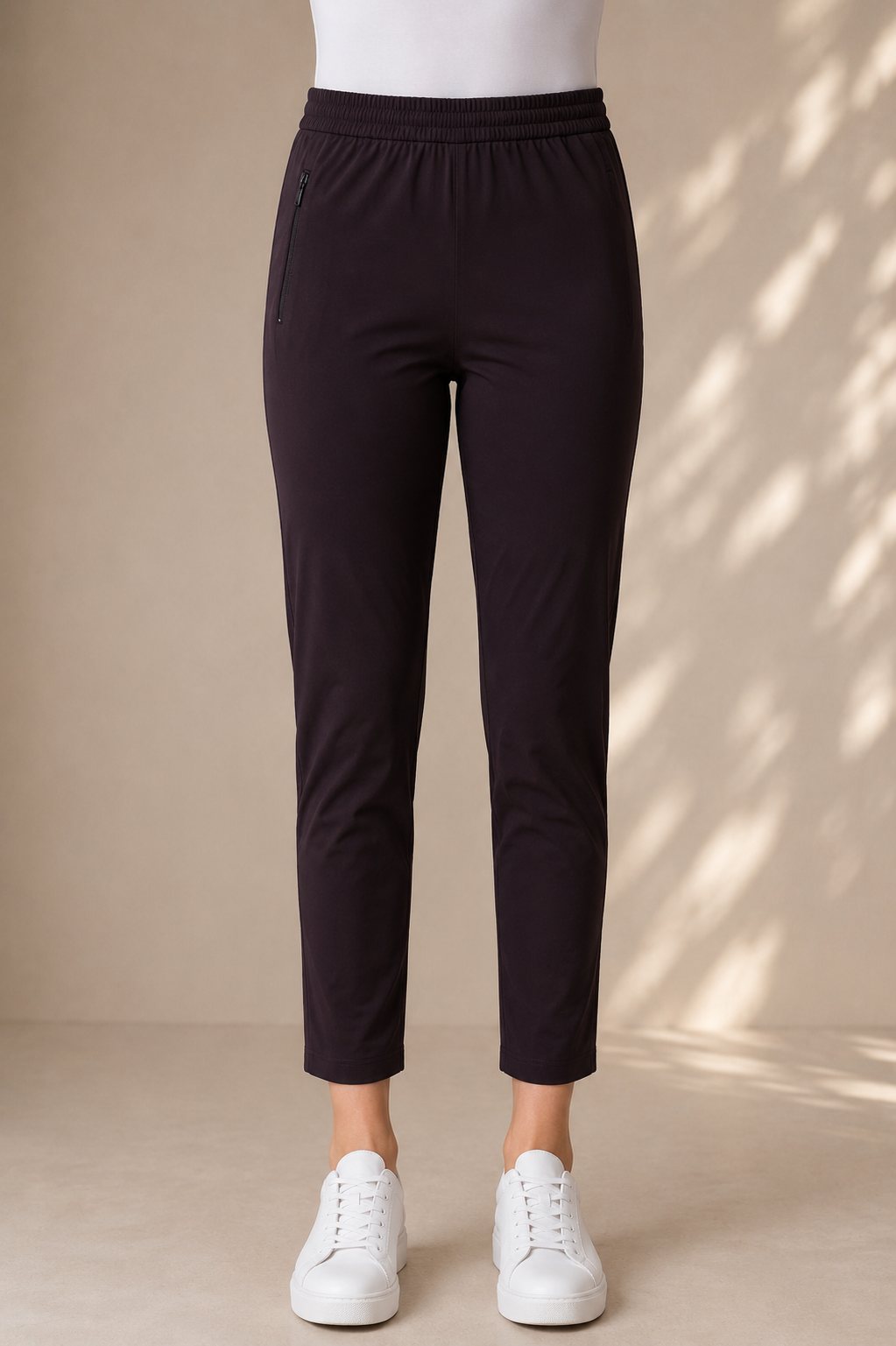Women's Coffee Brown Hosiery Straight Fit Pant RUPANT-268-119