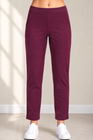 Women's Premium Hosiery Ankle-Length Pant – Wine RUPANT-268-129