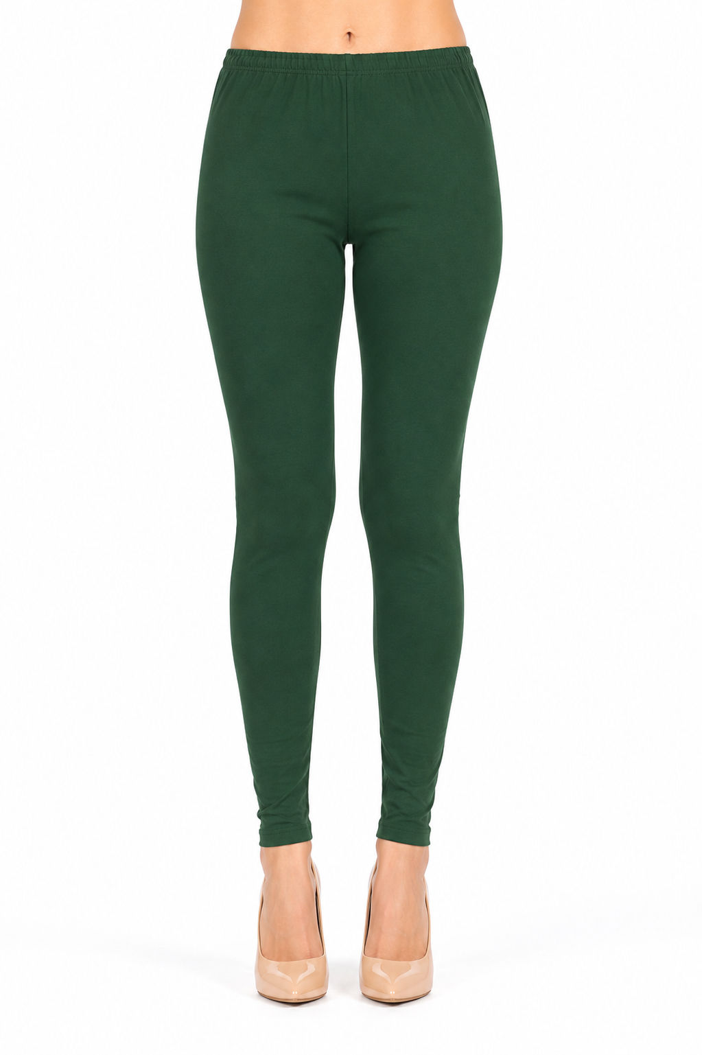 Premium Hosiery Full Length Leggings – Bottle Green RUGOLD-268-13