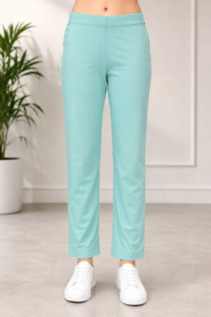 Women's Hosiery Straight-Fit Ankle Length Pant – Beach Glass RUPANT-268-139
