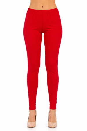Premium Hosiery Full Length Leggings – Cherry Red RUGOLD-268-41