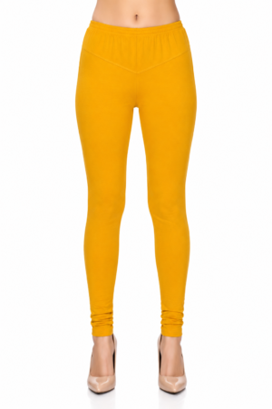 Premium Hosiery Full Length Leggings – Mustard Yellow RUGOLD-268-37