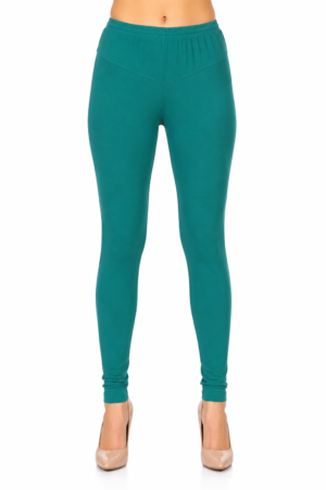 Premium Hosiery Full Length Leggings – Teal Blue RUGOLD-268-40