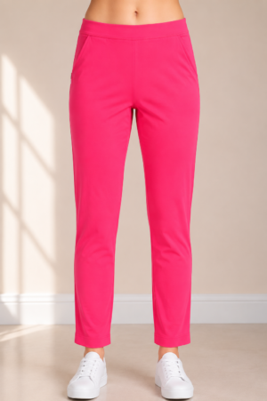 Women's Premium Hosiery Ankle-Length Pant – Neon Pink RUPANT-268-45