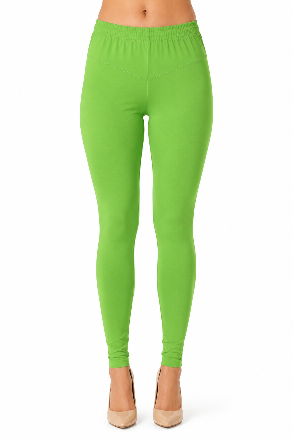 Women’s Light Green Hosiery Full Length Legging RUGOLD-268-49