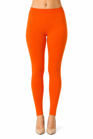 Women’s Bright Orange Hosiery Full Length Legging RUGOLD-268-51