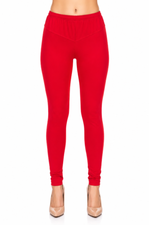 Premium Hosiery Full Length Leggings – Scarlet Red RUGOLD-268-53