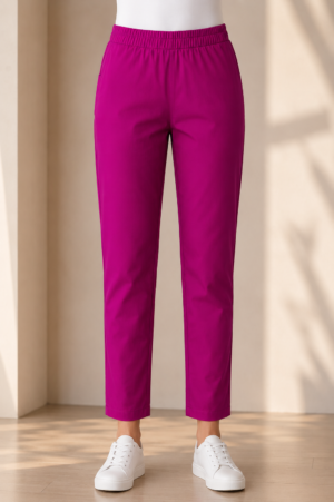 Women's Barbie Pink Straight Fit Hosiery Pant RUPANT-268-7