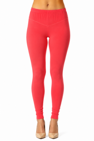 Women’s Coral Pink Hosiery Full Length Legging RUGOLD-268-74