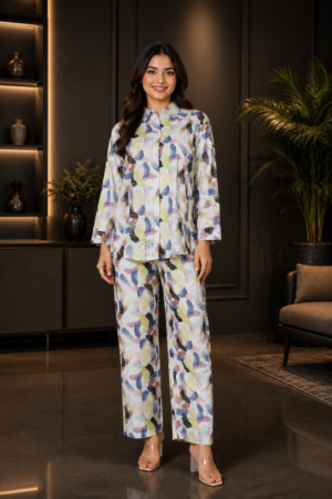 4101 Women's Premium Imported Printed Co-Ord Set 4101-23-MLT