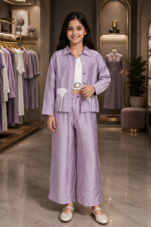 5228PL Elegant Lavender Imported Palazzo Set for Girls  5228PL-450-PPL