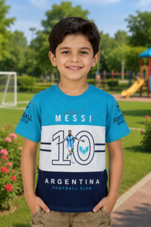 52357LT Boys Premium Hosiery Cotton Graphic T-Shirt | Soft, Stylish & Comfortable Kids Wear 52357LT-268-BLU