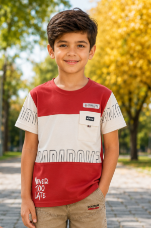 52373LT  Boys Premium Hosiery Cotton Casual T-Shirt | Trendy, Soft & Comfortable Kids Wear 52373LT-268-RST