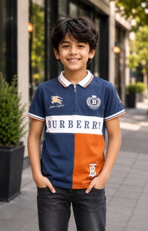 52713LT Boys Premium Hosiery Cotton Half Sleeve Polo T-Shirt 52713LT-268-NVY