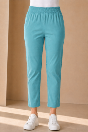 Ruby Hosiery Straight Pant for Women – Sky Blue RUPANT-268-104