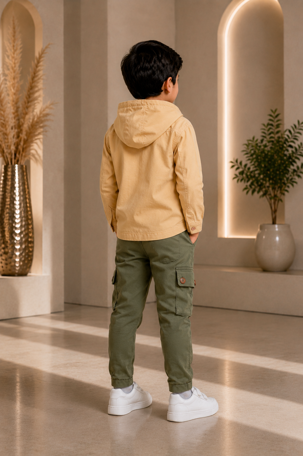 1782PL Premium Cotton Shirt Set Fabric – Smart, Comfortable & Trendy Kidswear Material 1782PL-268-MST - Image 4