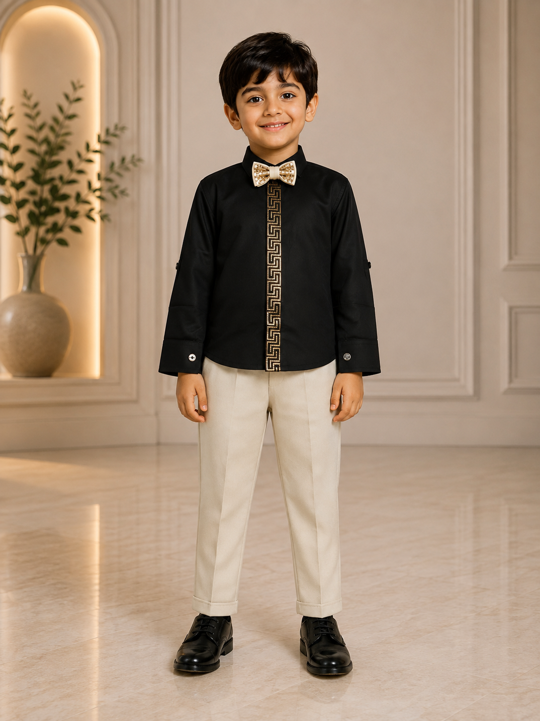 4001EM Premium Cotton Pant Suit Fabric – Smart, Structured & Elegant Kidswear Material 4001EM-30-FWN - Image 2