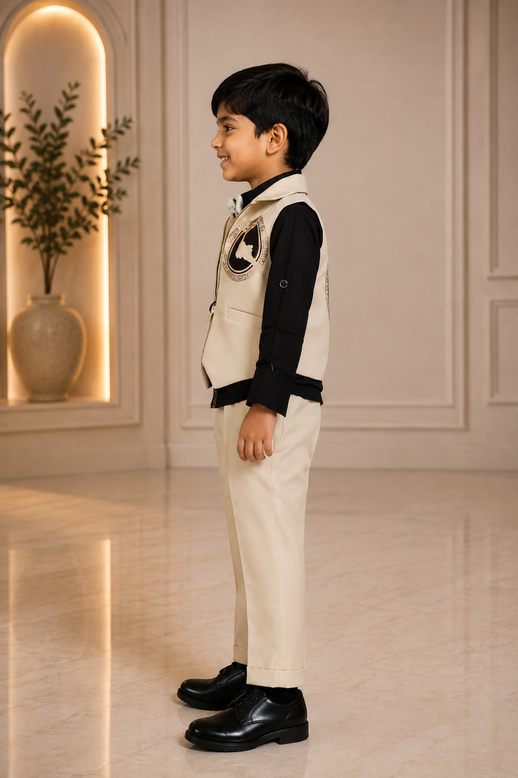 4001EM Premium Cotton Pant Suit Fabric – Smart, Structured & Elegant Kidswear Material 4001EM-30-FWN - Image 5
