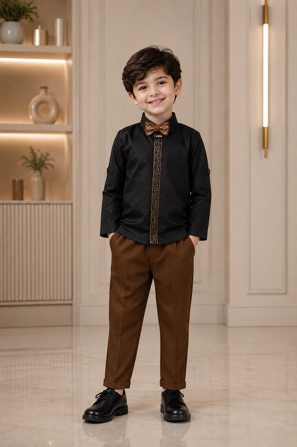 4001EM Premium Cotton Pant Suit Fabric – Smart, Elegant & Structured Kidswear Material 4001EM-30-CFE - Image 5