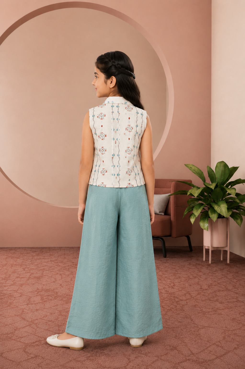 26028PR Premium Imported Printed Fabric – Stylish & Contemporary Designer Dress Material 26028PR-268-C GRN - Image 3