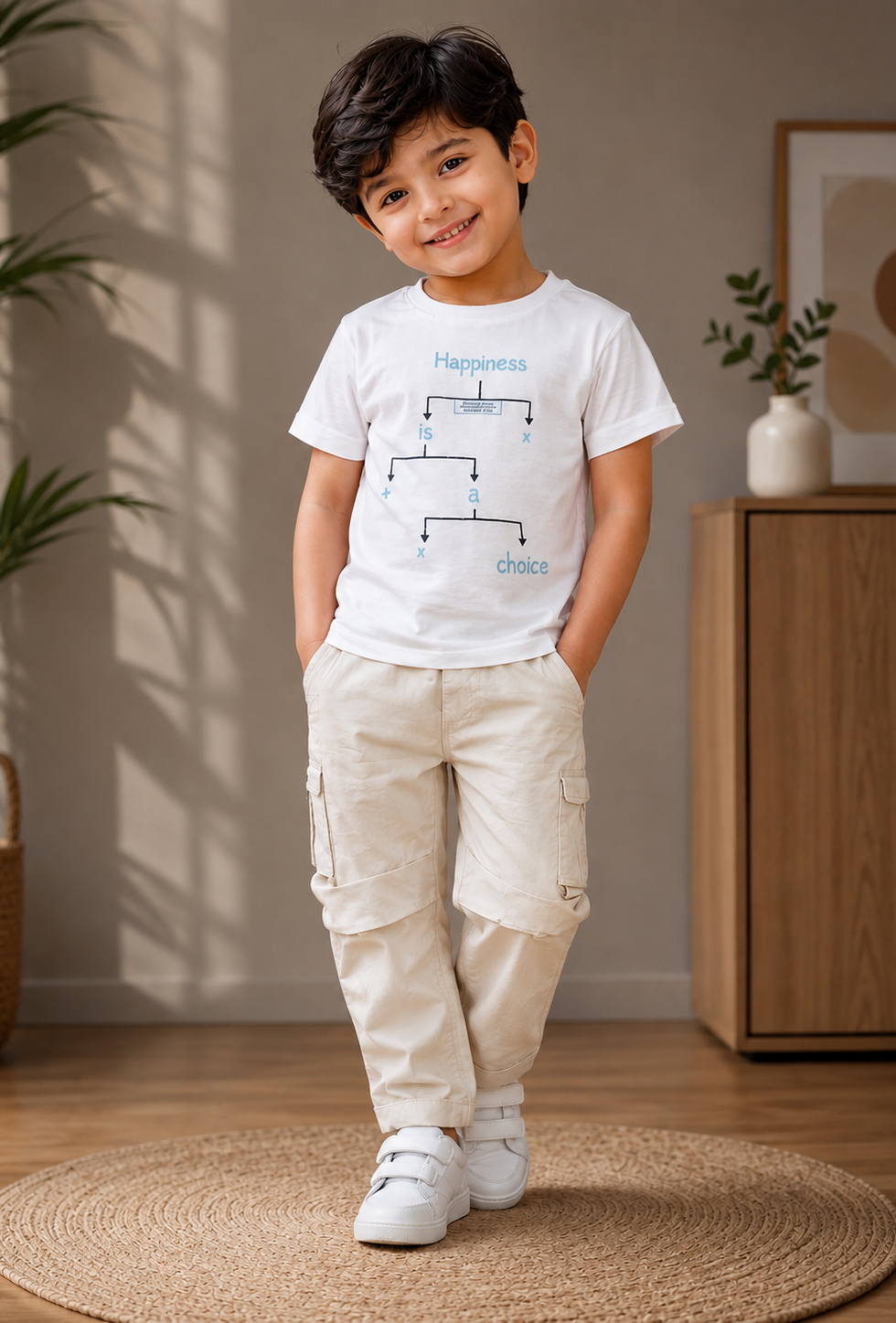 1787LN Boys Premium Cotton Lycra Shirt Set | Stylish Casual Wear 1787LN-29-SKY - Image 5