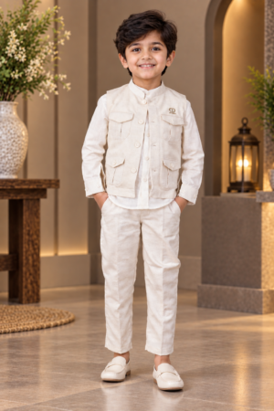 9013PL Imported Cotton Pant Suit for Boys – Premium Ethnic Smart Casual Set 9013PL-414-FWN