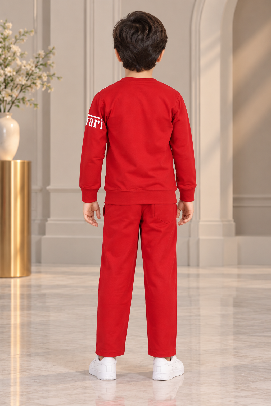2053PT Boys’ Racing Graphic Hosiery Co-Ord Set – RED 2053PT-183-RED - Image 3