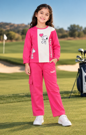 4328PR Girls’ Hosiery Cotton Co-ord Set – Stylish, Soft & Comfortable Kidswear 4328PR-268-RNI