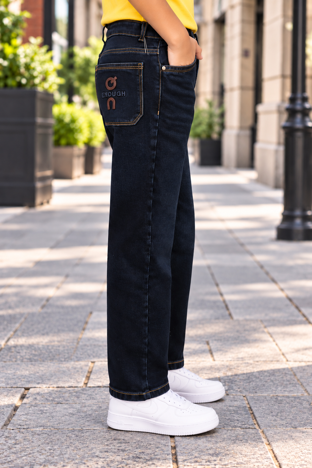 8351PL Boys’ Premium Dark Indigo Straight Fit Denim Jeans | Classic Full-Length Casual Jeans 8351PL-30-BLU - Image 2