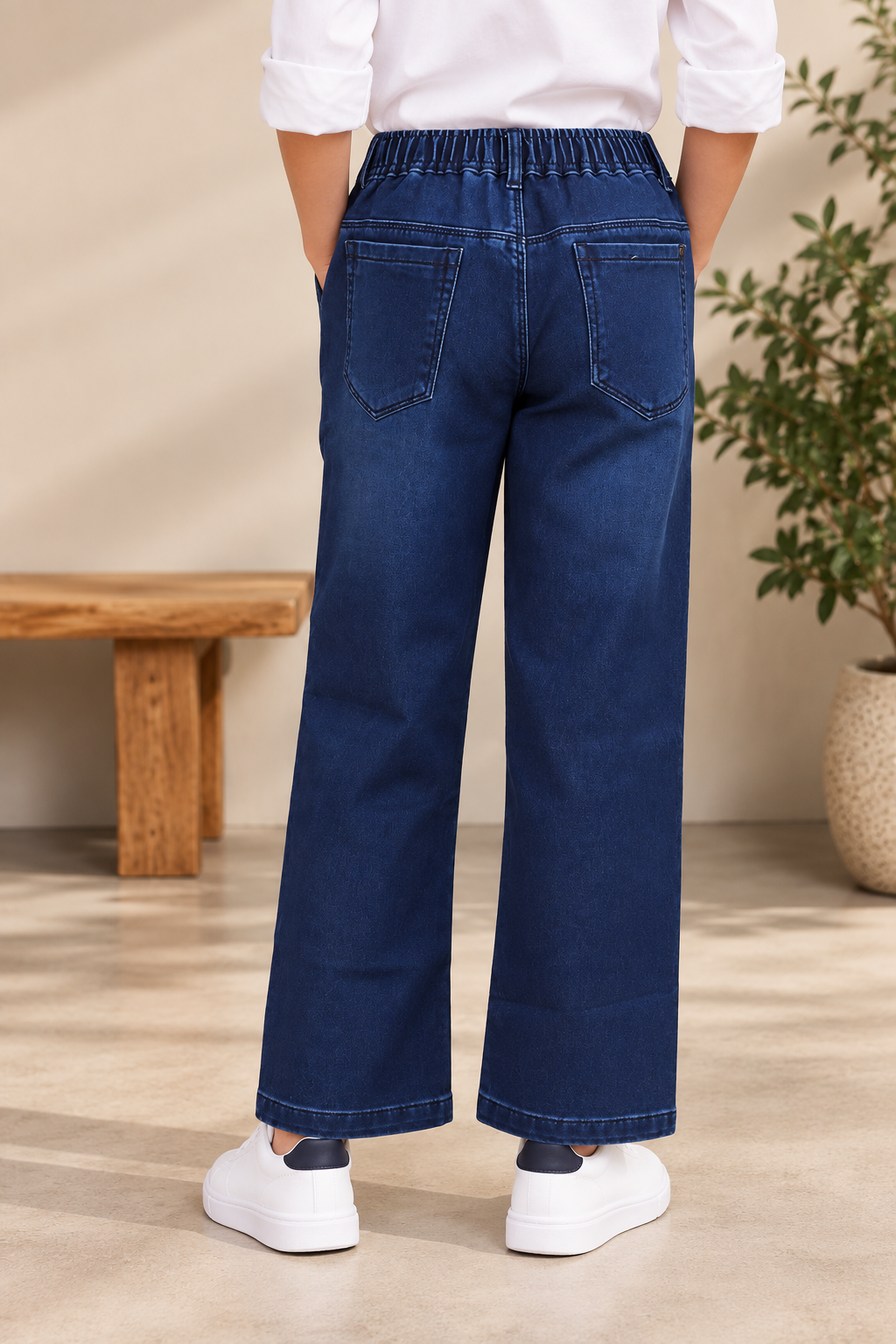 1000PL Boys’ Royal Blue Straight-Fit Denim Jeans – Premium Imported Fabric | Clean Classic Everyday Style 1000PL-277-D BLU - Image 4