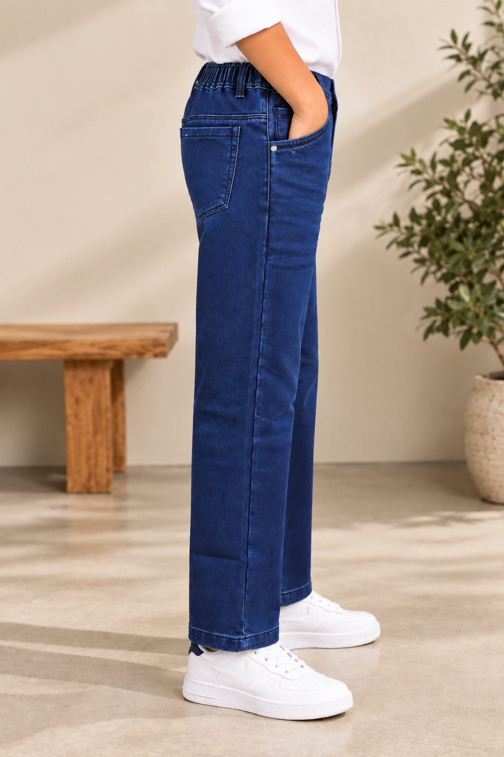 1000PL Boys’ Royal Blue Straight-Fit Denim Jeans – Premium Imported Fabric | Clean Classic Everyday Style 1000PL-277-D BLU - Image 3