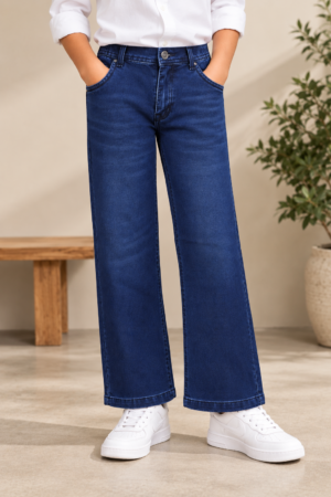 1000PL Boys’ Royal Blue Straight-Fit Denim Jeans – Premium Imported Fabric | Clean Classic Everyday Style 1000PL-277-D BLU