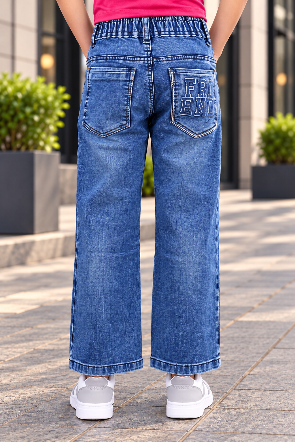 551PL Boys’ Premium Blue Straight Fit Denim Jeans – Classic Casual Full-Length Pants 551PL-277-BLU - Image 3